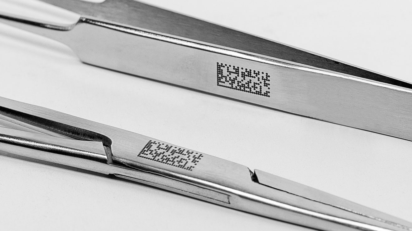 Laser marking on surgical instruments and medical devices